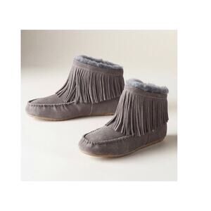 NWT Anthropologie Puff-Sleeve Scoop-Neck Babydoll Mini Dress, Size S